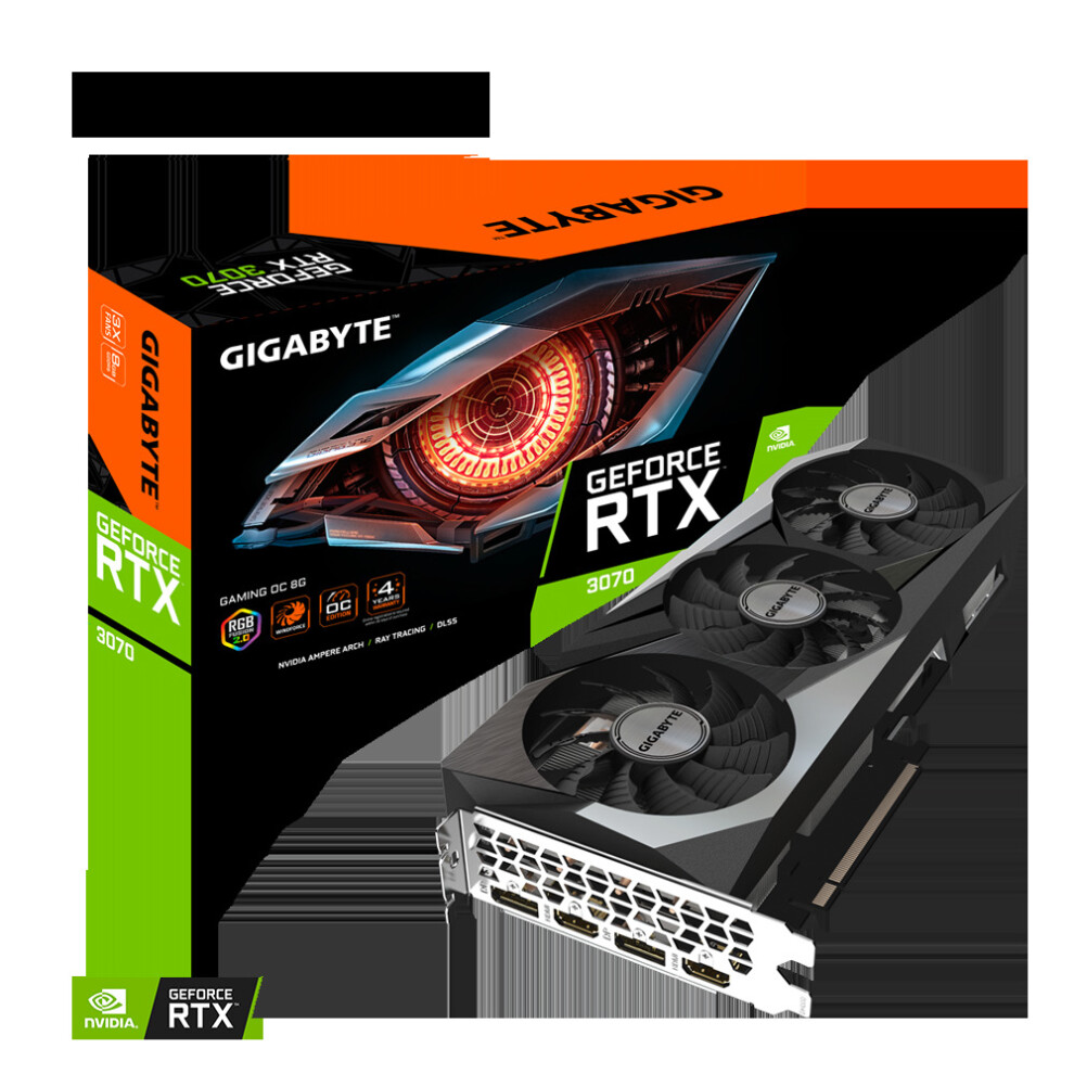 GIGABYTE GEFORCE RTX 3070 GV-N3070GAMING OC-8GD 2.0 GDDR6