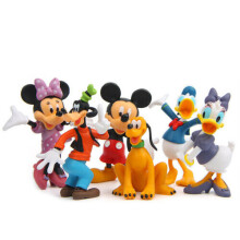6pcs Disney Mickey Mouse Clubhouse Figure Set Cake Topper Toy Doll Kid Xmas Gift