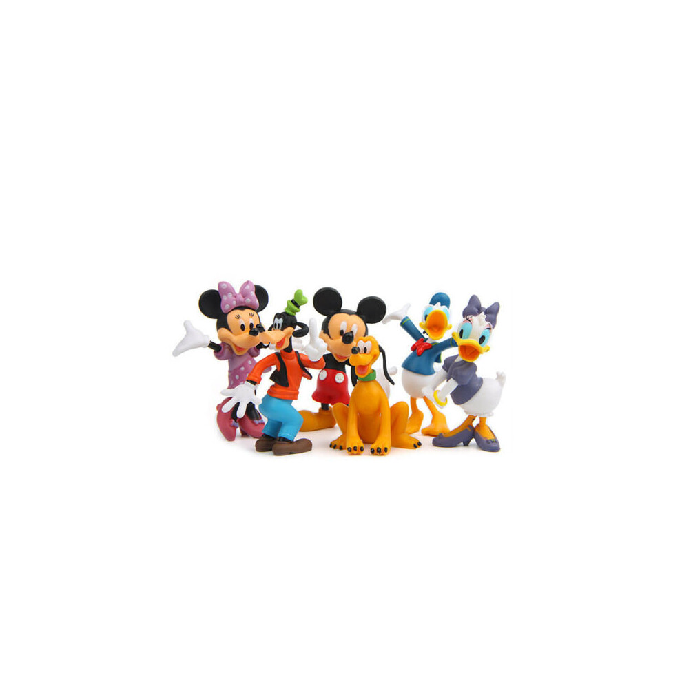 6pcs Disney Mickey Mouse Clubhouse Figure Set Cake Topper Toy Doll Kid Xmas Gift
