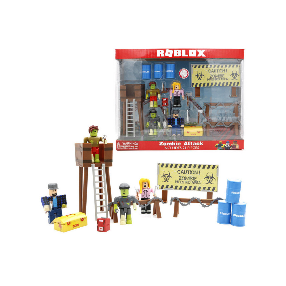 4PCS Accessories Roblox Zombies coming PVC Action Figure Kids Toys UK on OnBuy