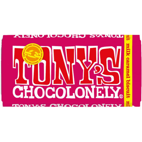 Tonys Milk Caramel Biscuit Bar 180g
