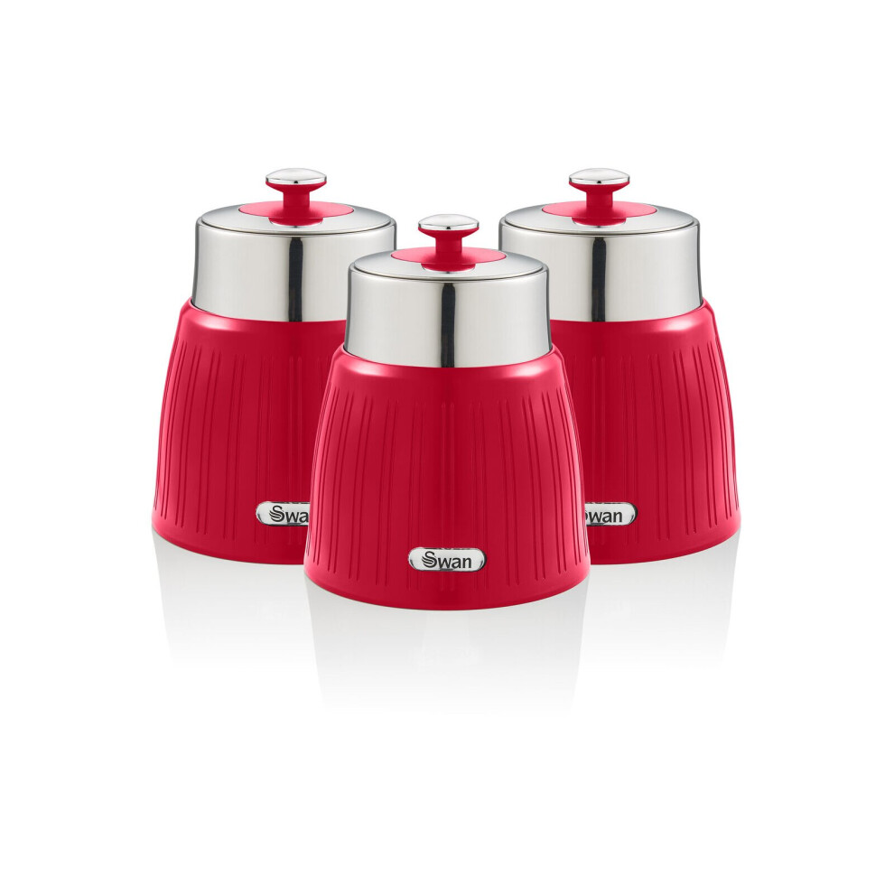 Retro Set of 3 Canisters