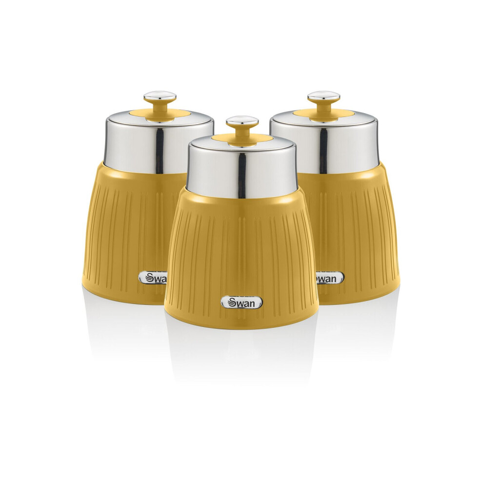 Retro Set Of 3 Canisters