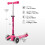 Kinderroller - MICRO - Mini Micro Deluxe Rosa Led - 3 Räder - Freizeit 4