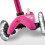 Kinderroller - MICRO - Mini Micro Deluxe Rosa Led - 3 Räder - Freizeit 3