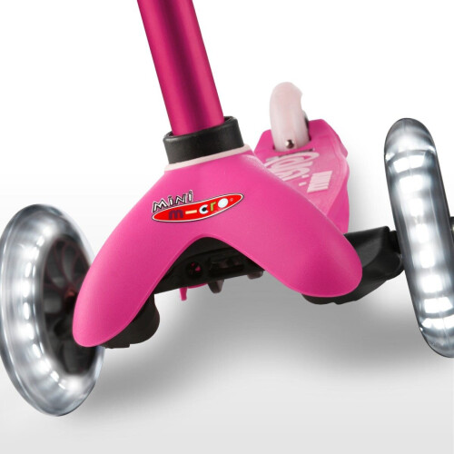 Kinderroller - MICRO - Mini Micro Deluxe Rosa Led - 3 Räder - Freizeit 2