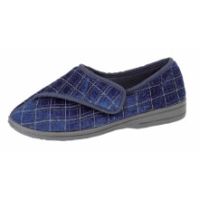 Zedzzz Mens George Touch Fastening Full Slippers Blue 11 UK
