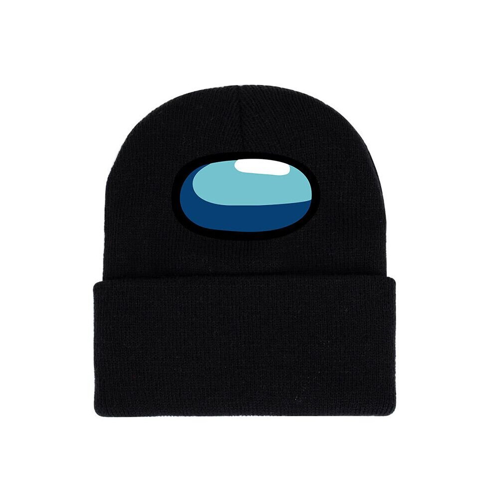(Black) Among Us Warm Woolen Cap Adults Unisex Winter Knitted Beanie Hat Boys Girls