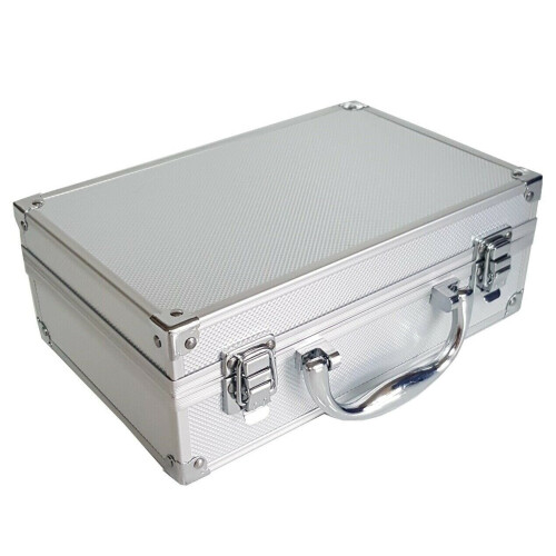 Silver Case and Beauty Cosmetic Set Makeup Storage Case Gift for Her 2