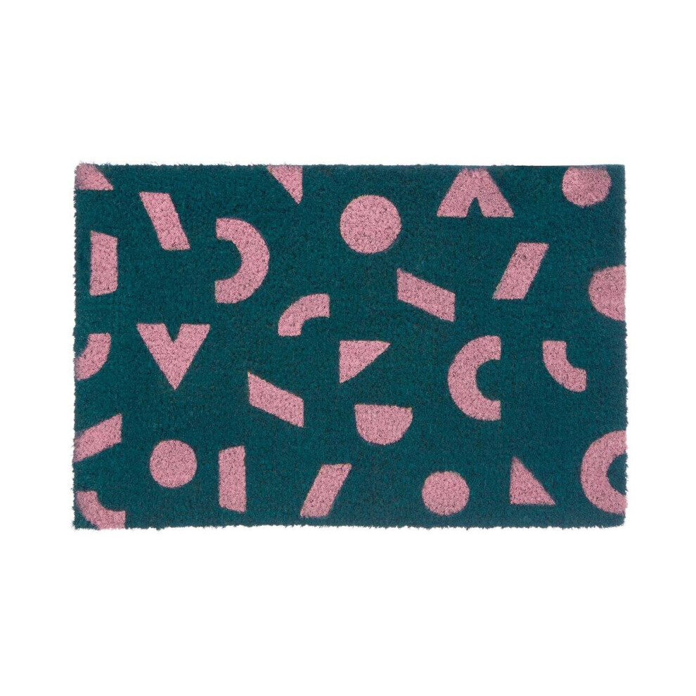 Shapes Green Coir Doormat