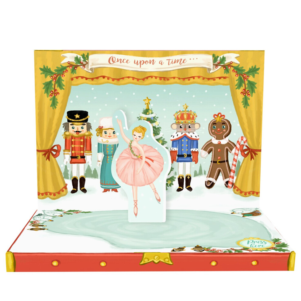 The Nutcracker Music Box Card Novelty Dancing Musical Christmas Card