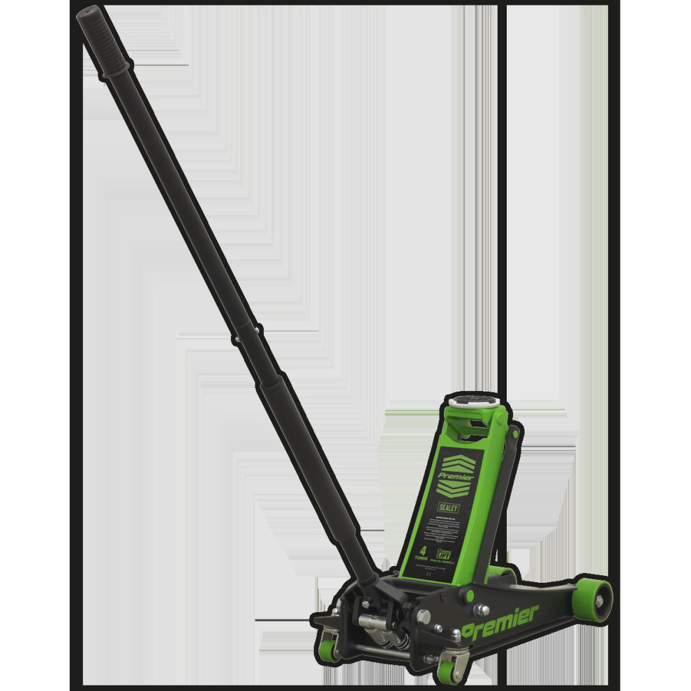 SEALEY - 4040AG Trolley Jack 4tonne Rocket Lift Green-image-OPC-P8MNQVD-NEW