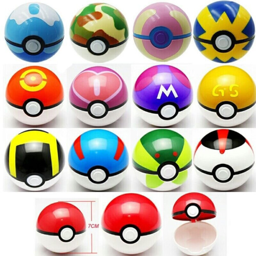 Pokemon Go Pokeball Pop up 7cm Plastic Ball Toy Action Figure Games 13 Styles