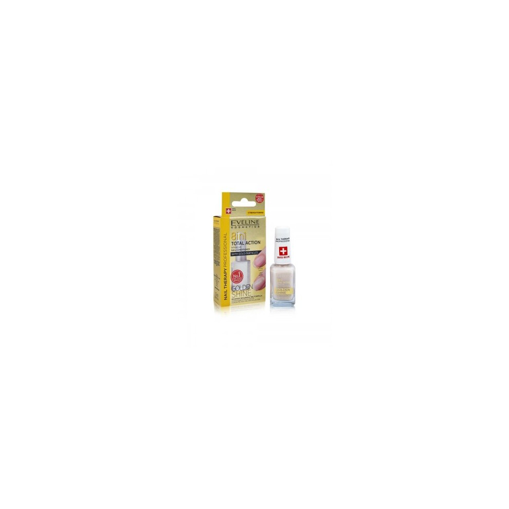 Golden Eveline Cosmetics Nail Therapy 8In1 Shine Conditioner 12Ml