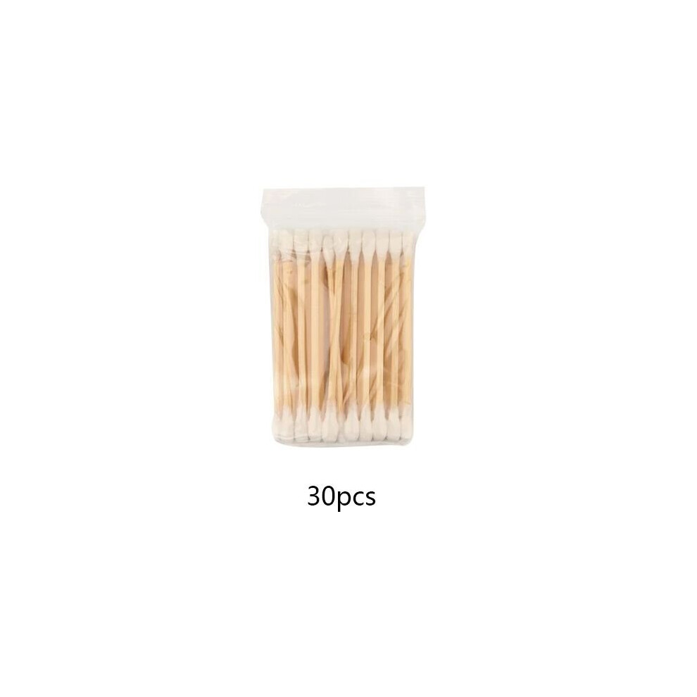 (30pcs/Bag) 30/100 Disposable Ultra-small Cotton Swab Lint Free Micro Brushes Wood Buds