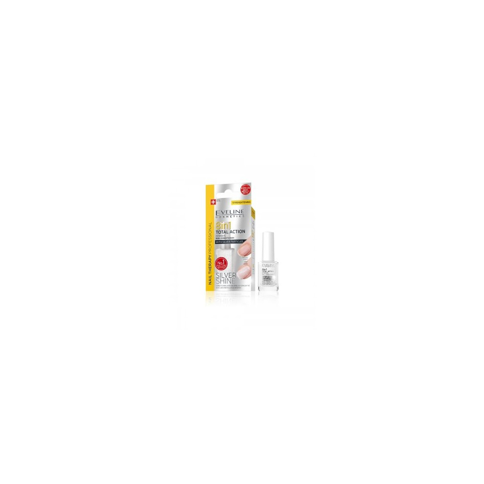 Silver Eveline Cosmetics Shine 8In1 Nail Therapy Conditioner 12Ml