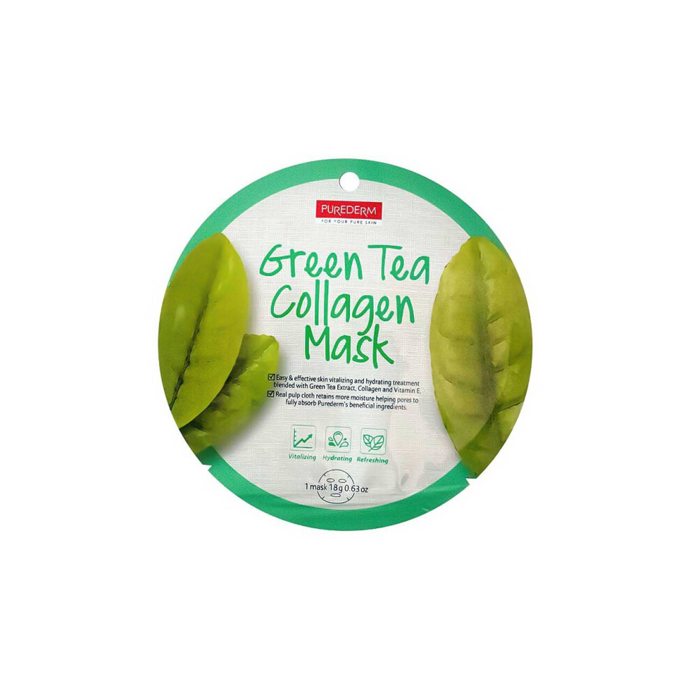 Purederm Green Collagen Mask Tea 18G