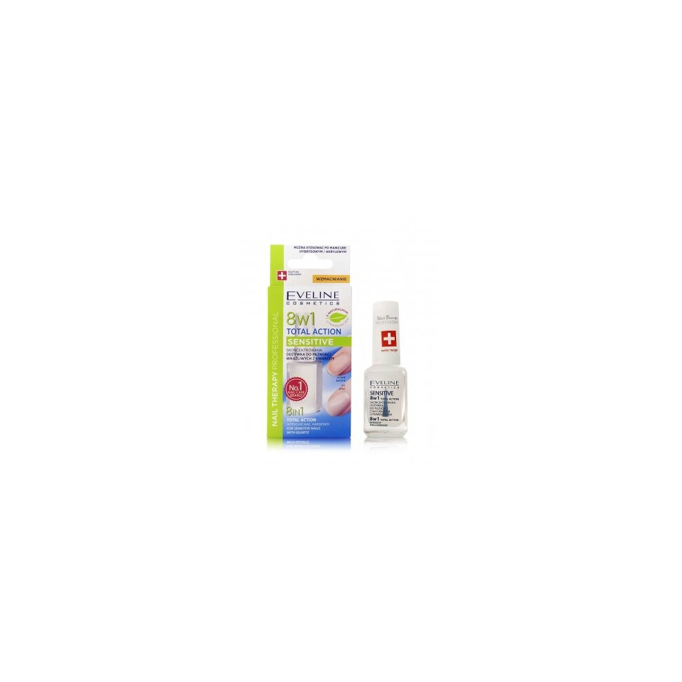 Eveline Cosmetics Nail Therapy  8in1 Total Action For Sensitive Nails 12ml