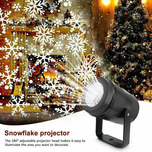 PEIDUO Christmas Projector Lights Outdoor, Multicolor Rotating Snowfall