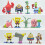 12pcs SpongeBob SquarePants Patrick Sandy Gary Action Figure Cake Topper Toys 3