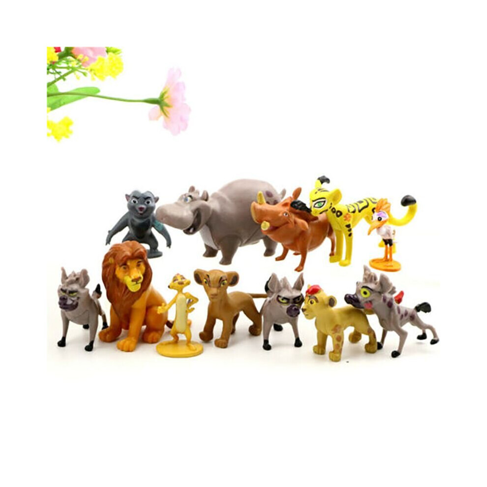 12pcs Movie The Lion King Simba Cake Toppers Action Figure Doll Set Kid Toy Gift