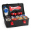 12-Piece Beyblade Set with Foam Storage Case, Random Models B122/B125/B127, 3 Launchers & Handle 2