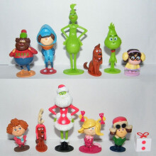 12 stk Grinchen PVC-figurer – figurer, dukker og leker, gave til barn