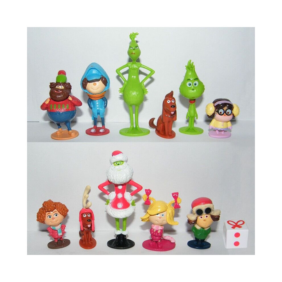 12pcs Movie Cartoon The Grinch PVC Figure Doll Toy Action Figures Kids Gift Toys-image-OPC-P8MP78F-NEW