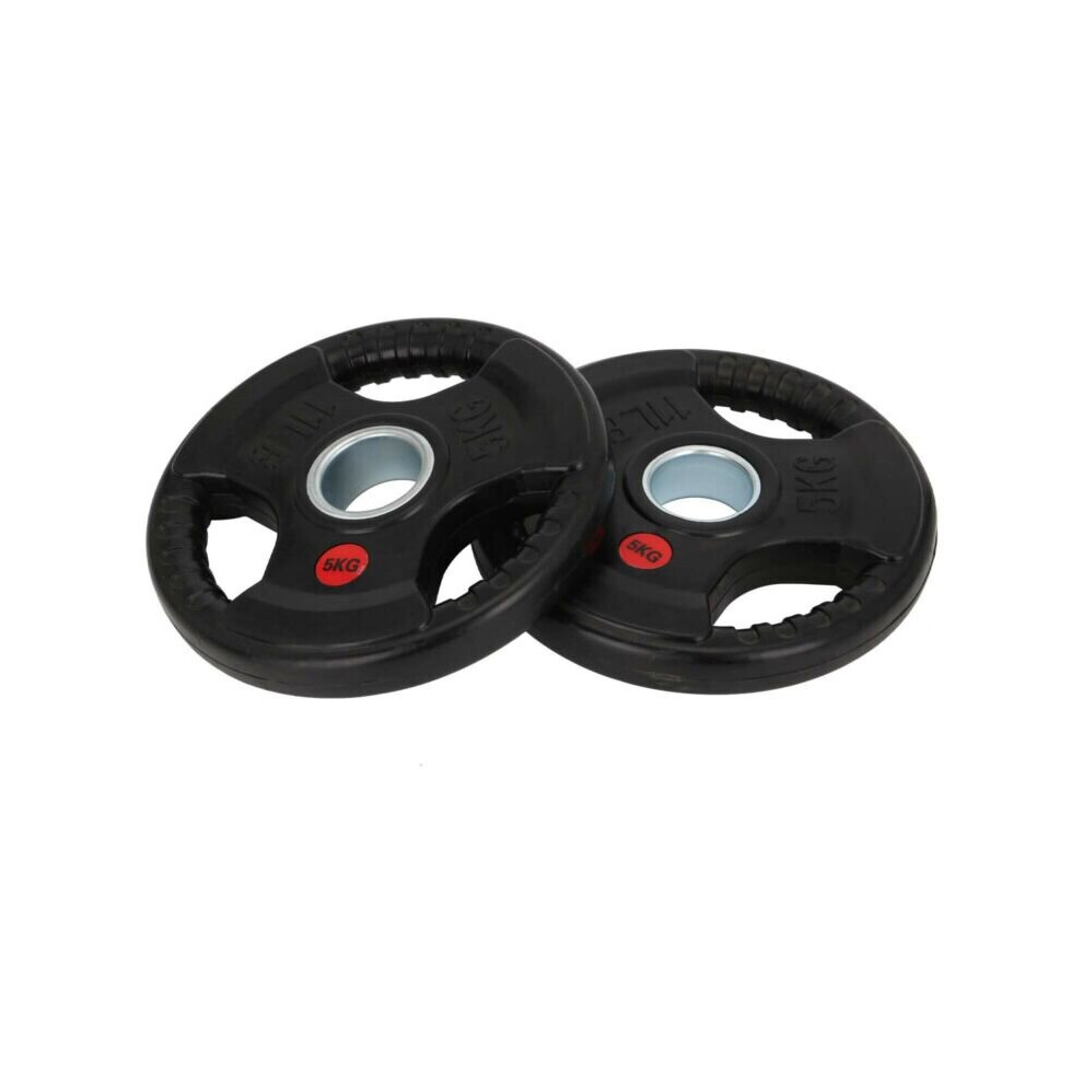 Grip Weight Plates Set Lifting Weights Discs Cast Iron Rubber Gym