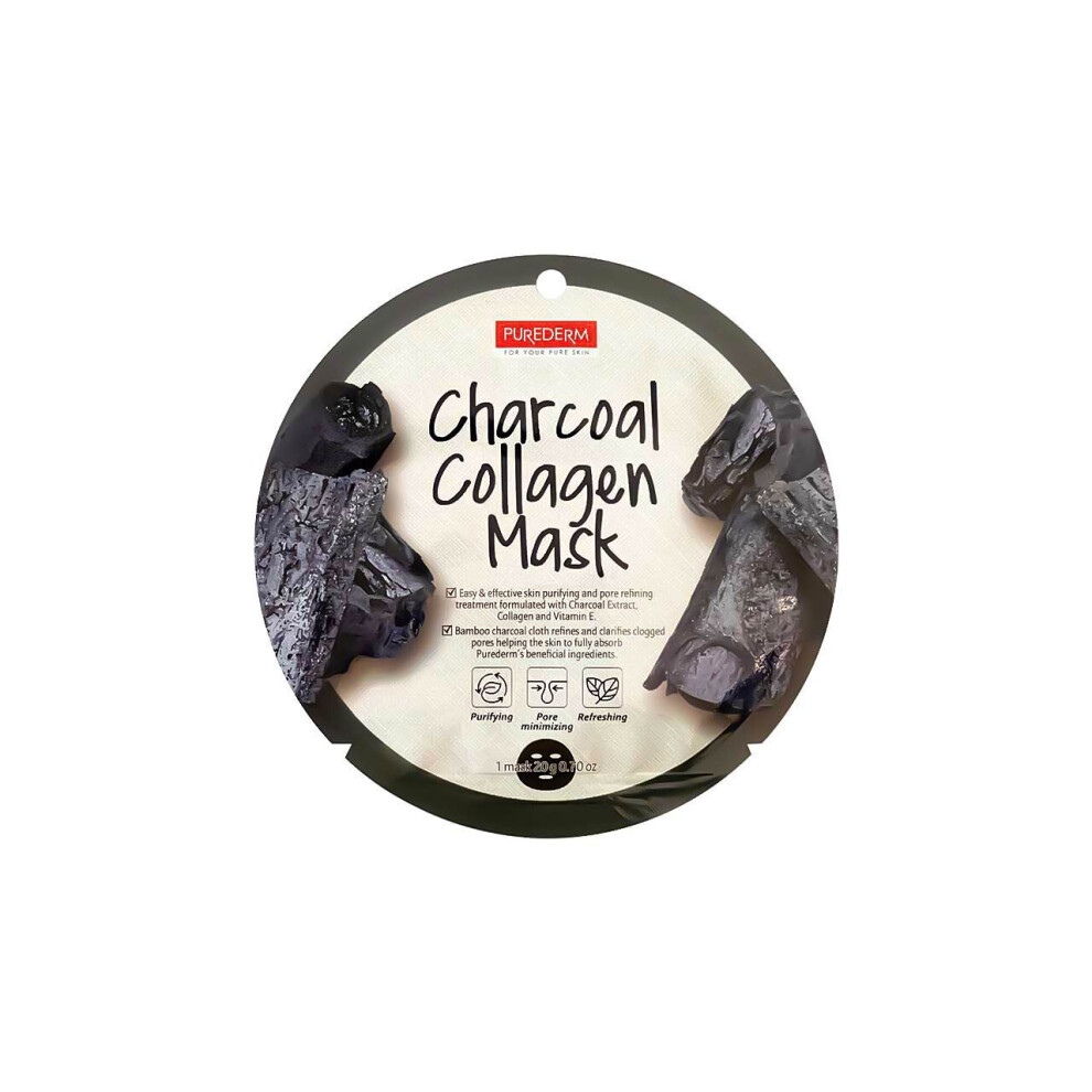 Purederm Charcoal Collagen Mask 20G