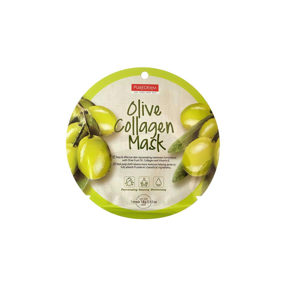 Purederm Olive Collagen Mask 18G