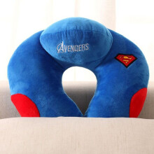 (Superman) Superhero Airplane Inflatable Neck Pillow Comfortable Pillow U-shaped Travel Pillow