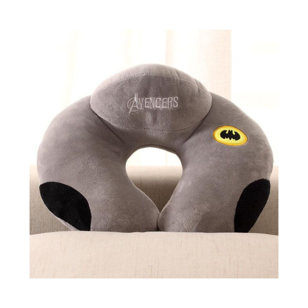 (Batman) Superhero Airplane Inflatable Neck Pillow Comfortable Pillow U-shaped Travel Pillow