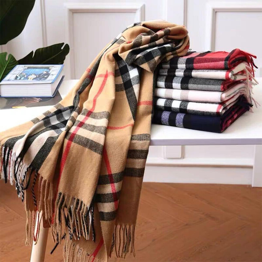 Burberry tassel sales scarf