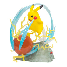 Pokemon Pikachu Deluxe Samlarstaty Figur - Ljus FX - Samlarstaty Pikachu - Äkta Detaljer - Pokemon Samlarobjekt för Fans