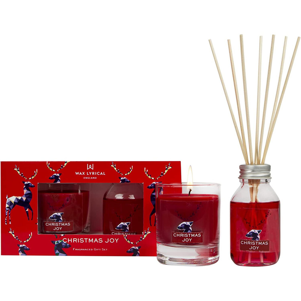 Wax Lyrical Candle & Reed Diffuser Gift Set - Christmas Joy