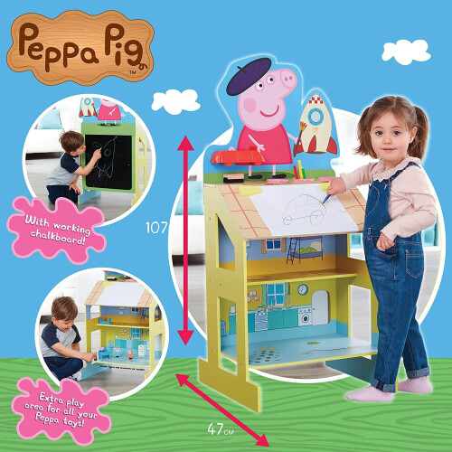 Peppa Pig Peppa Pig Play and Draw Wooden Easel 2