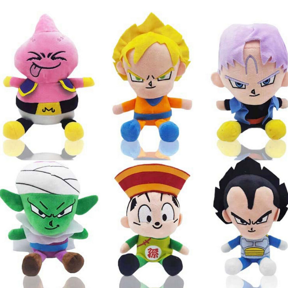 (6PCS/SET) Dragon Ball Plush Toy Character Stuffed Doll UK