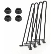 4X Steel Hairpin Legs for Table Furniture Double Weld Table Legs 41cm