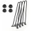 4X Steel Hairpin Legs for Table Furniture Double Weld Table Legs 41cm 1