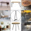 4X Steel Hairpin Legs for Table Furniture Double Weld Table Legs 41cm 4