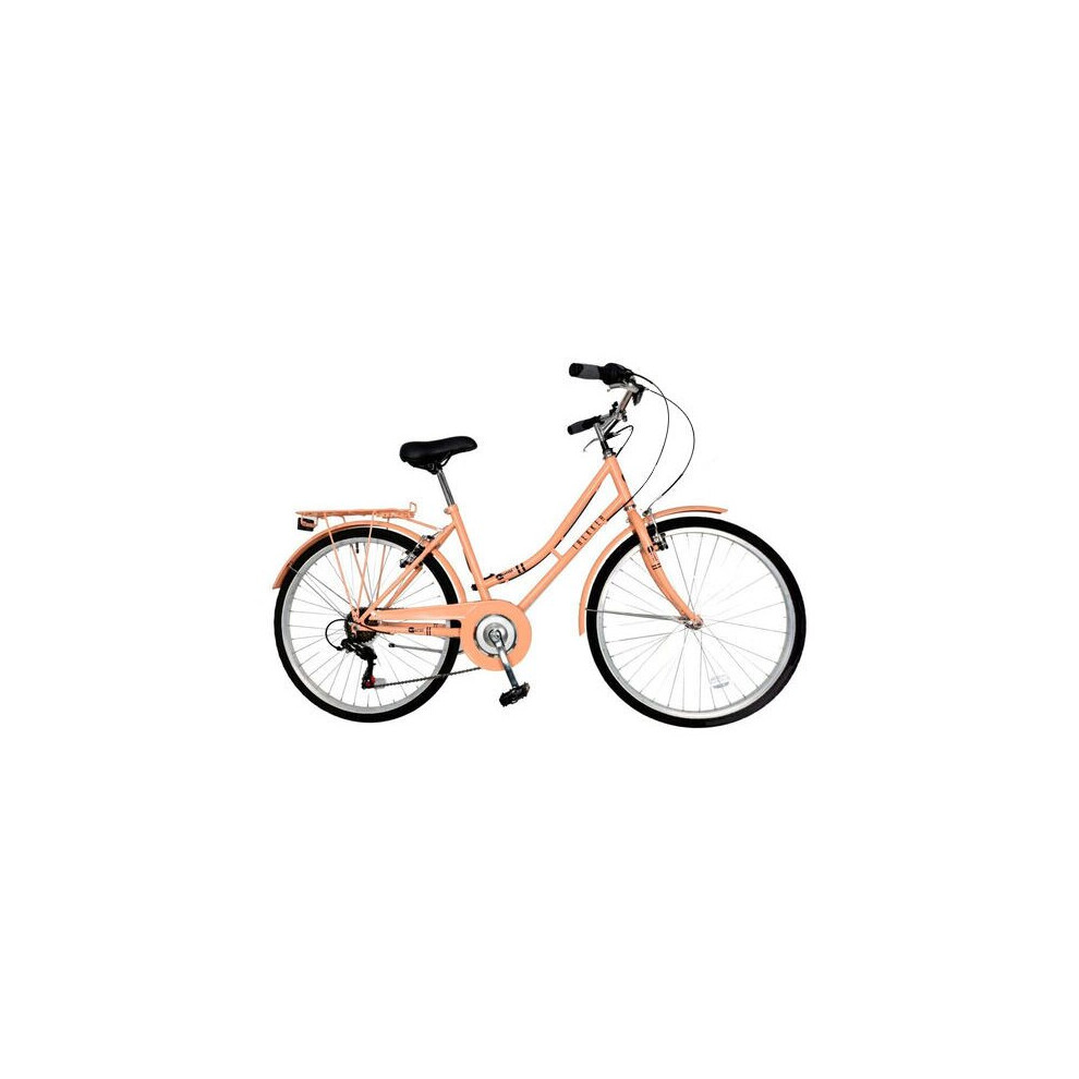 Trekker Ladies Heritage Bike, 26in Wheel, 6 Speed - Peach