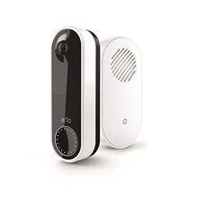 Arlo Essential Wireless Video Doorbell & Chime 2 Bundle, 1080p HD doorbell camera HD, 2-Way Audio, Package Detection, Motion Detection and A