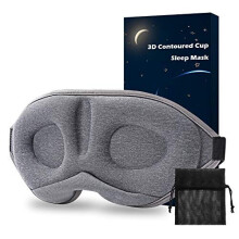 Zurzache Sleep Eye Mask - Perfect Light Blockout 3D Comfort Ultra Soft Sleeping Mask for Women Men, No Pressure On Eyes, Ultra Soft & Comfor
