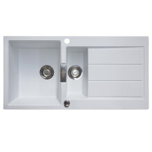 Franke Sirius S2D651PW 1.5 Bowl White Tectonite Reversible Kitchen Sink & Waste