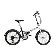 Basis Compact Folding Commuter Bicycle 20" Wheel 6 Speed Black/White