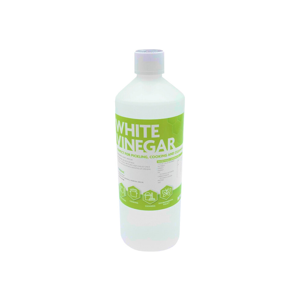 Hexeal WHITE VINEGAR | 1L | Food Grade Suitable for Cleaning, Baking, Cooking and Pickling