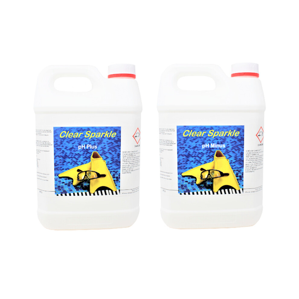 Hexeal pH Adjuster Kit | 5kg pH PLUS & 7kg pH MINUS Bottle | pH + & -