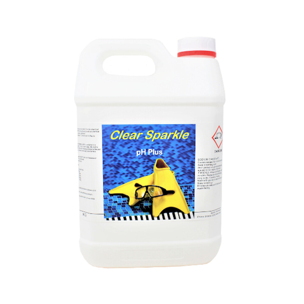 Hexeal pH PLUS | 5kg Bottle | pH + Increaser for Swimming Pools, Spas, Hot Tubs