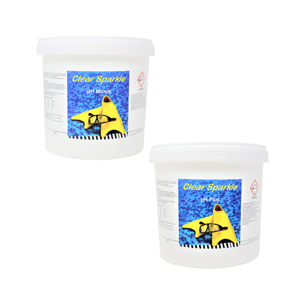 Hexeal pH Adjuster Kit | 5kg pH PLUS & 7kg pH MINUS Bucket | pH + & -